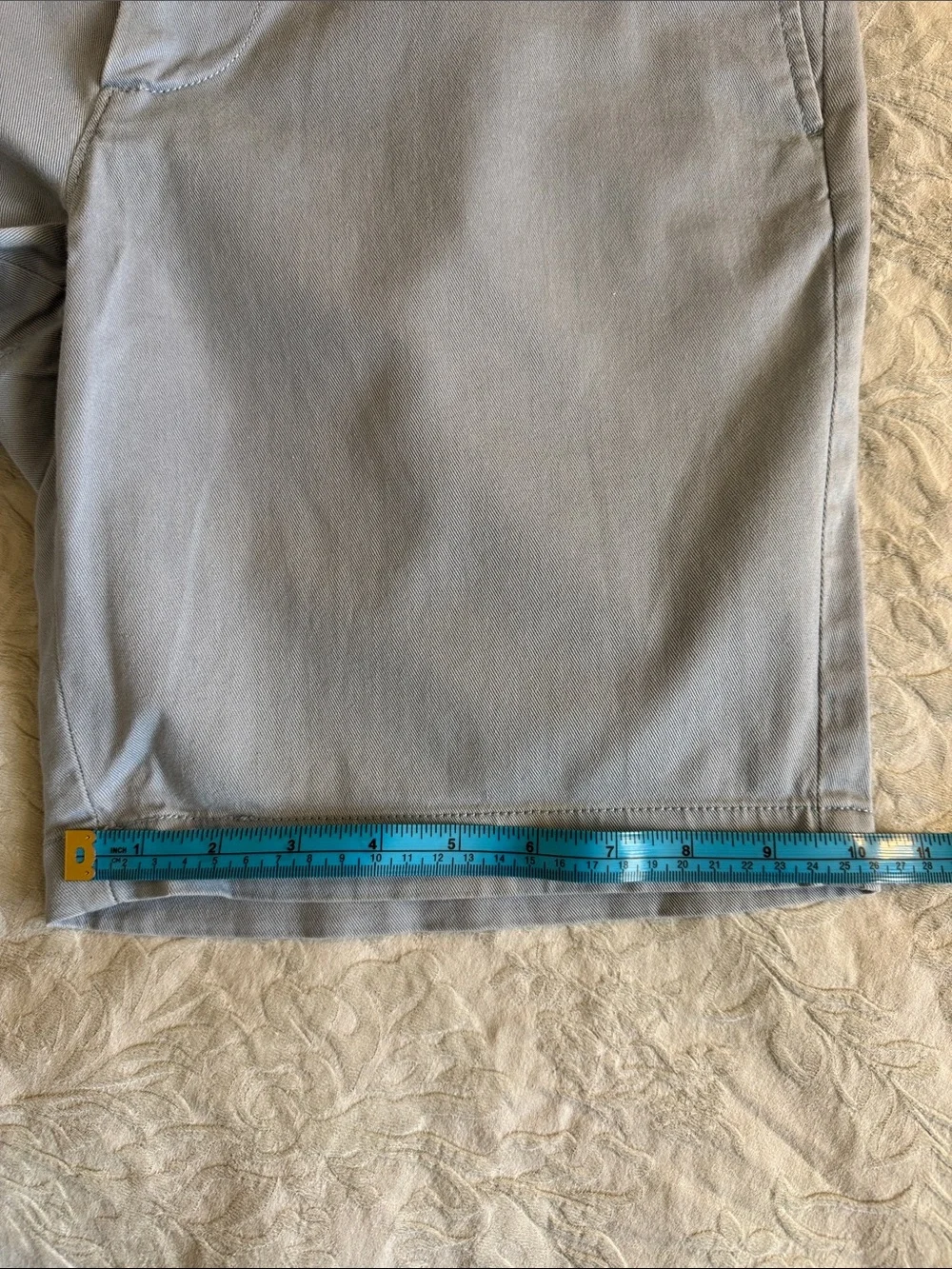 J. Crew Light Blue Mercantile Flex Flat Front Chino Shorts